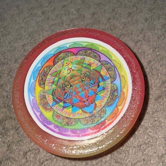 Handmade epoxy, resin glow-in-the-dark grinder - Picture 1 of 5
